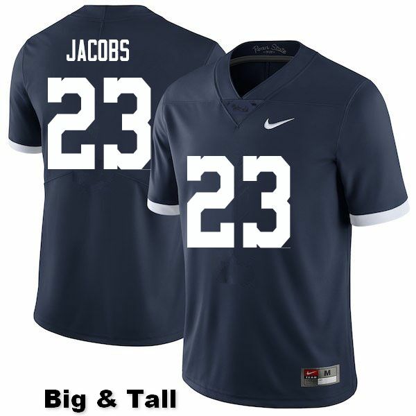 NCAA Nike Men's Penn State Nittany Lions Curtis Jacobs #23 College Football Authentic Big & Tall Navy Stitched Jersey SIP7698NT